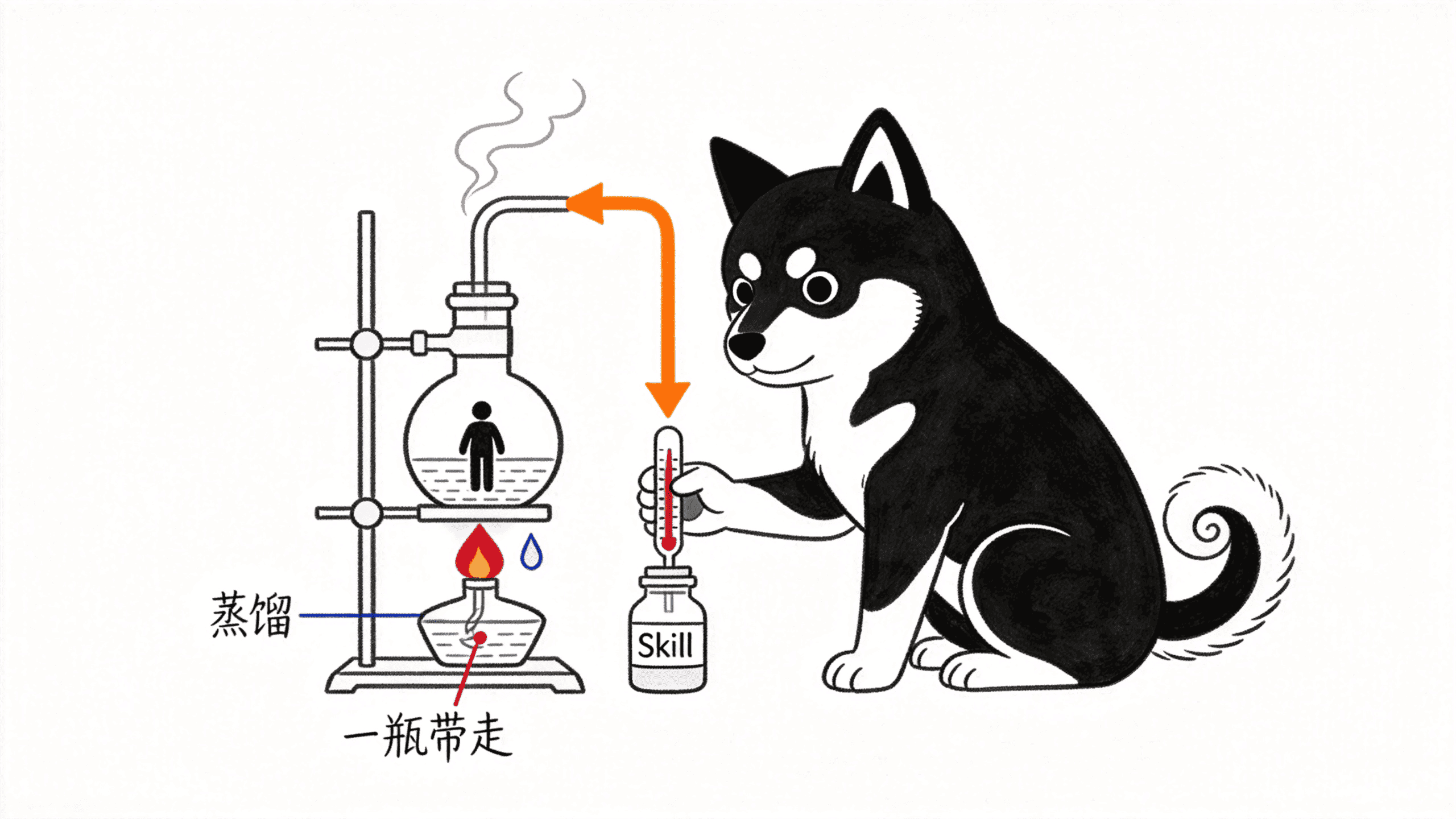 蒸馏装置把人蒸馏成一瓶 Skill 精华