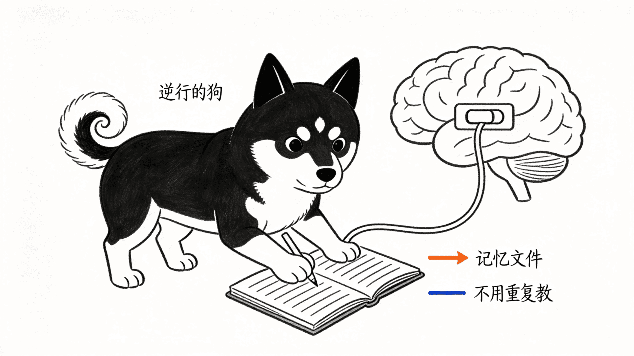 狗把规则写进记忆文件，连着 AI 大脑自动加载